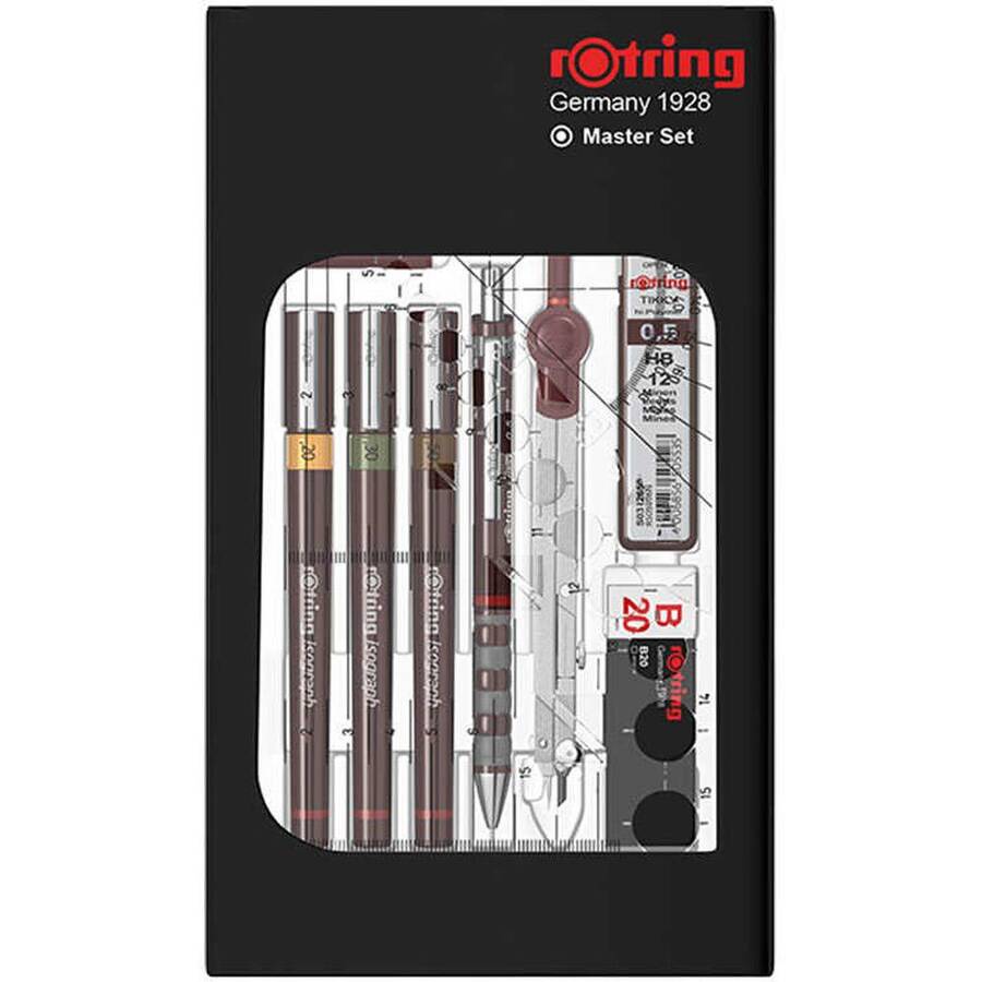 Rotring Rapido Takımı Isograf Kolej Set 3'lü Takım Pergelli