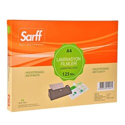 Sarff - Sarff 125 Mic A4 Laminasyon Filmi Parlak