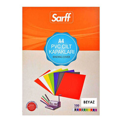Sarff Cilt Kapağı A4 160 Micron PVC Opak Beyaz 100'lü - Thumbnail