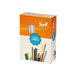 Sarff - Sarff Spiral Plastik Delüx 14 mm Beyaz 100'lü