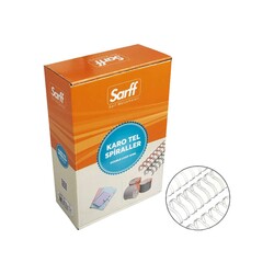 Sarff - Sarff Spiral Tel 12.5 mm Beyaz 50'li