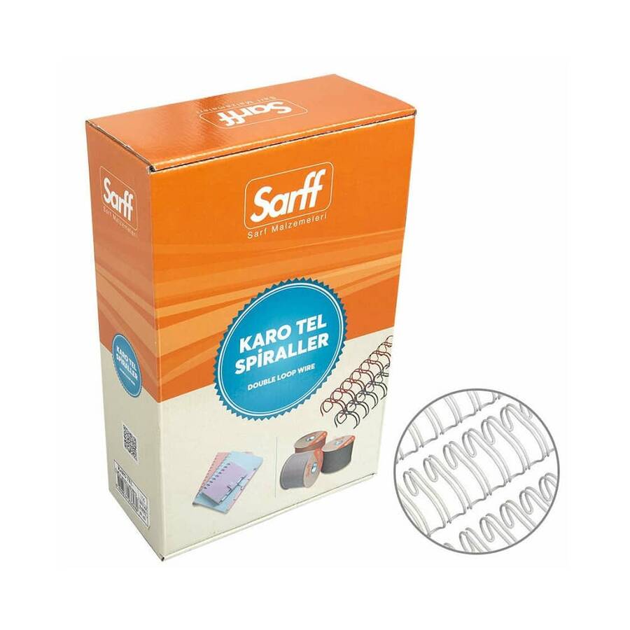 Sarff Spiral Tel 5-16 İnç 6.4 mm 100'lü Beyaz