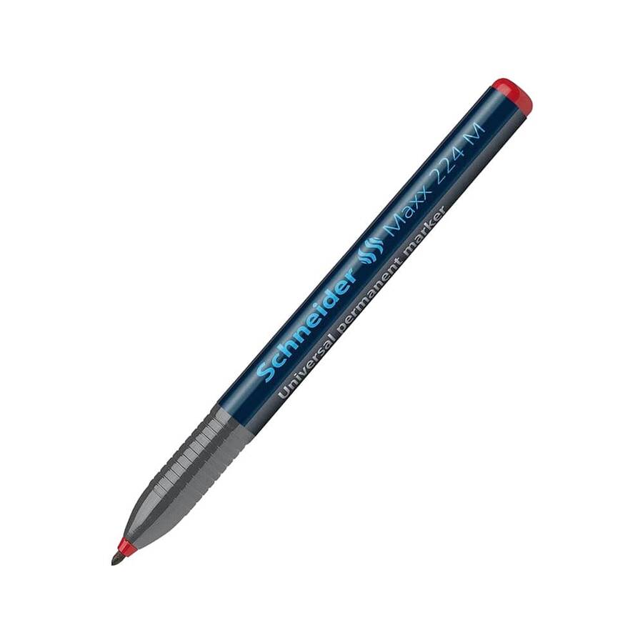Schneider Asetat Kalemi Keçeli Permanent 1 mm Kırmızı