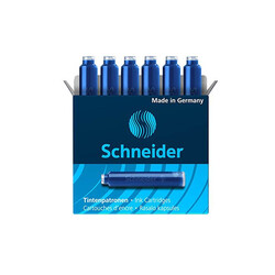 Schneider - Schneider Dolma Kalem Kartuşu Mavi 6'li