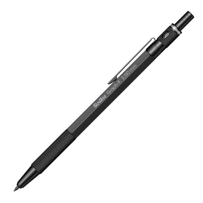 Scrikss Graph-X Mat Versatil Kalem 2 mm Siyah 