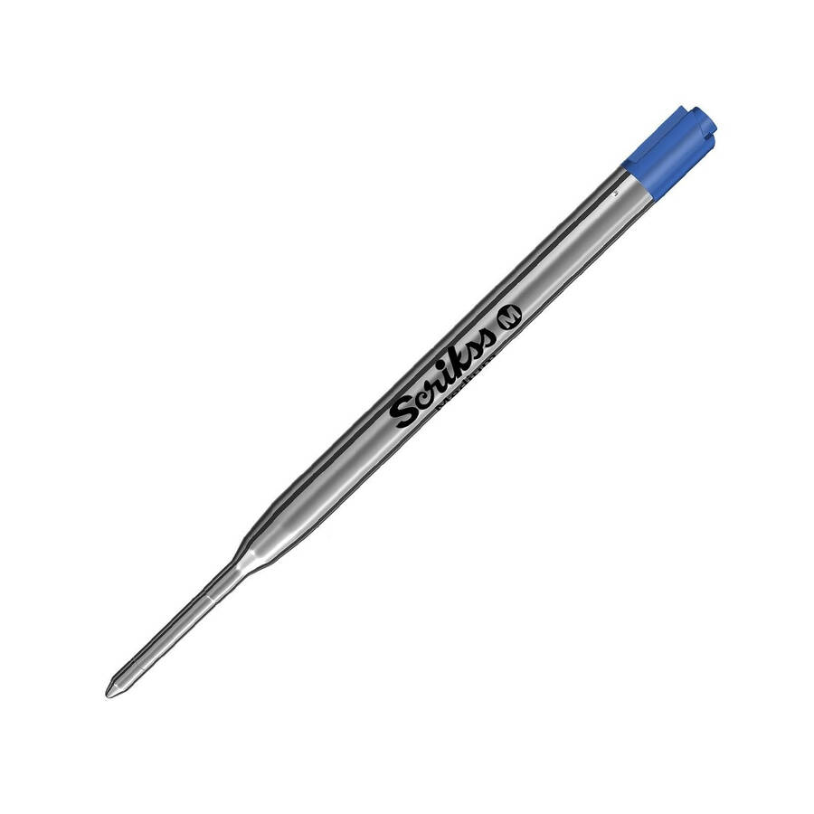 Scrikss Tükenmez Kalem Yedeği Metal Standart Mavi 