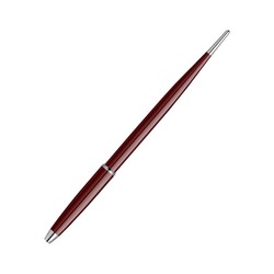 Scrikss - Scrikss Tükenmez Kalem 17 Silver Bordo