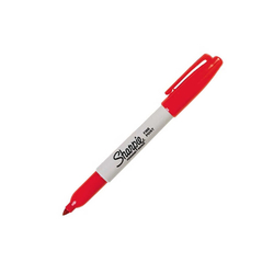 Sharpie - Sharpie Permanent Markör Fine Yuvarlak Uçlu Kırmızı 