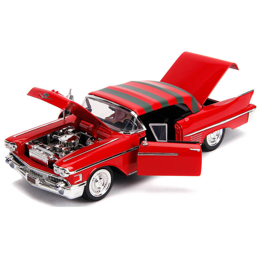 Simba Jada Cadillac 1958 Series 62 Ve Freddy Krueger Figürlü