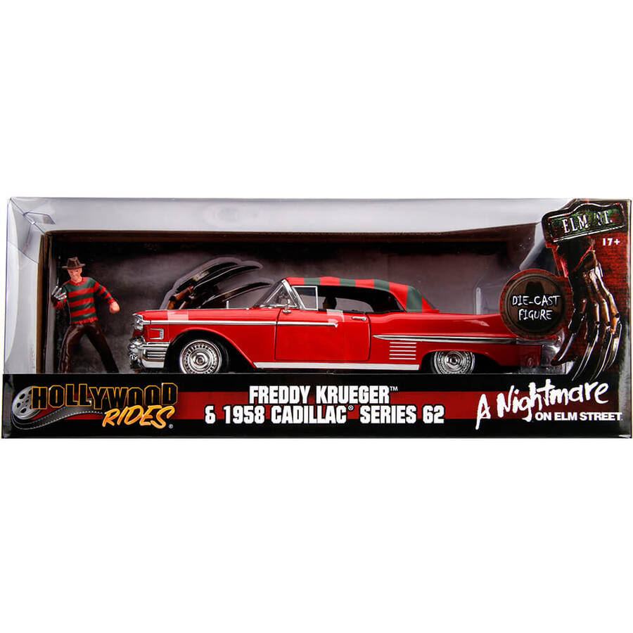 Simba Jada Cadillac 1958 Series 62 Ve Freddy Krueger Figürlü