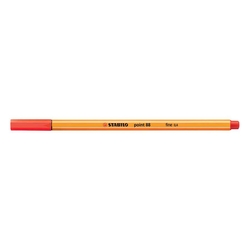 Stabilo - Stabilo Point 88 Keçeli Kalem 0.4 mm Kızıl 