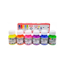 Südor - Südor Akrilik Multi Fosforlu Set 6x25 ml