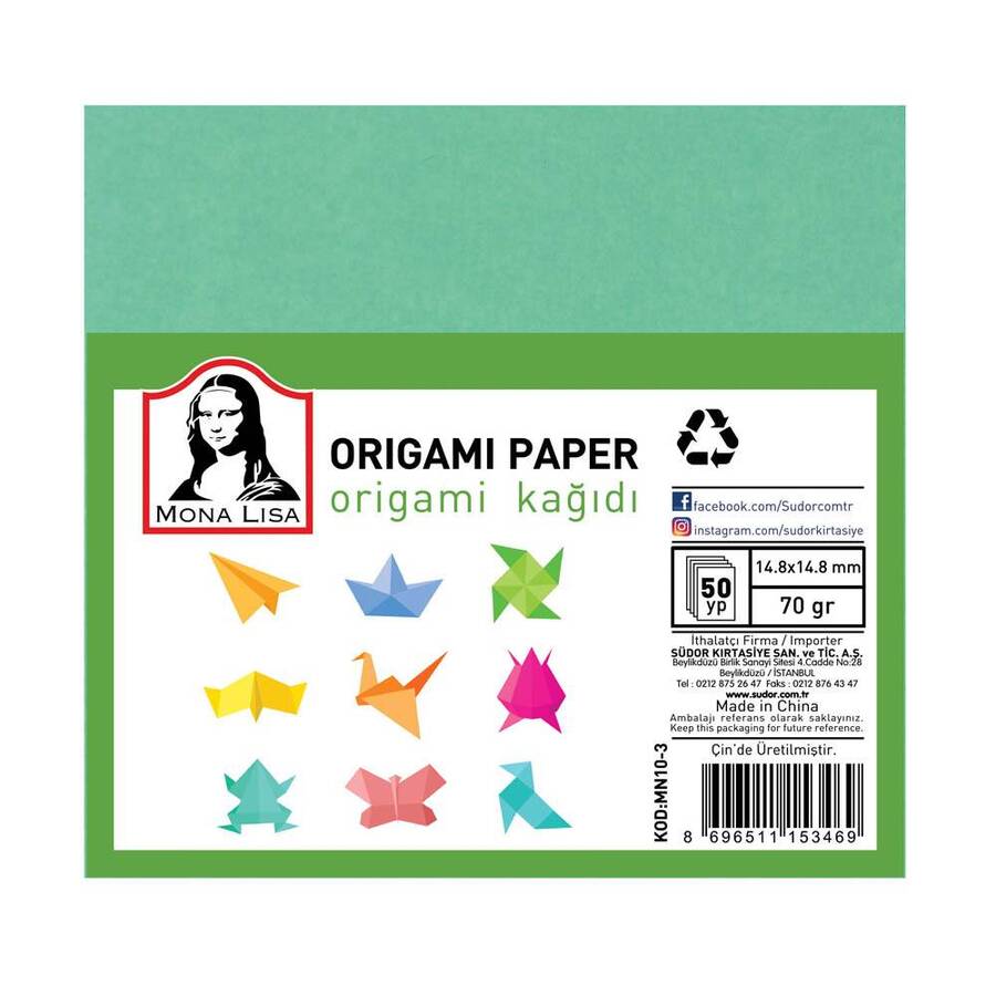 Südor Origami Kağıdı 14. 8 x 14. 8