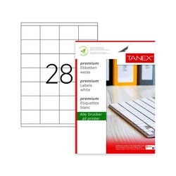 Tanex - Tanex Laser Etiket Kod 2028 X 52.5mm x 41mm 