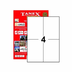 Tanex - Tanex Laser Etiket Kod 2204 105mm x 148.5mm Yeşil