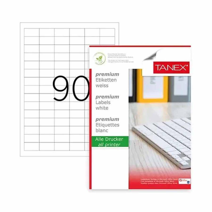 Tanex Laser Etiket Kod Tw 2319 x 33mm x 19mm 