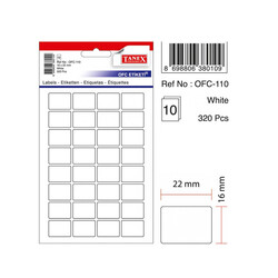 Tanex - Tanex Ofis Etiketi 22x16 mm Beyaz Ofc-110