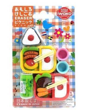 Taros Iwako Puzzle Eraser Cut Fruits Picnic Set