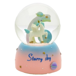 Taros - Taros Kar Küresi Orta Boy Işıklı Unicorn (1)