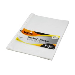 Umix - Umix Delikli Poşet Dosya A4 100'lü (1)