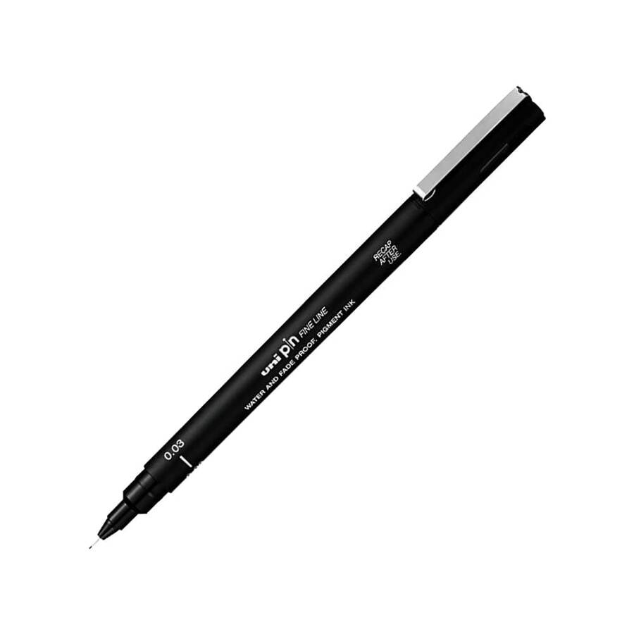 Uni-Ball İğne Uçlu Kalem 0.03 mm Siyah