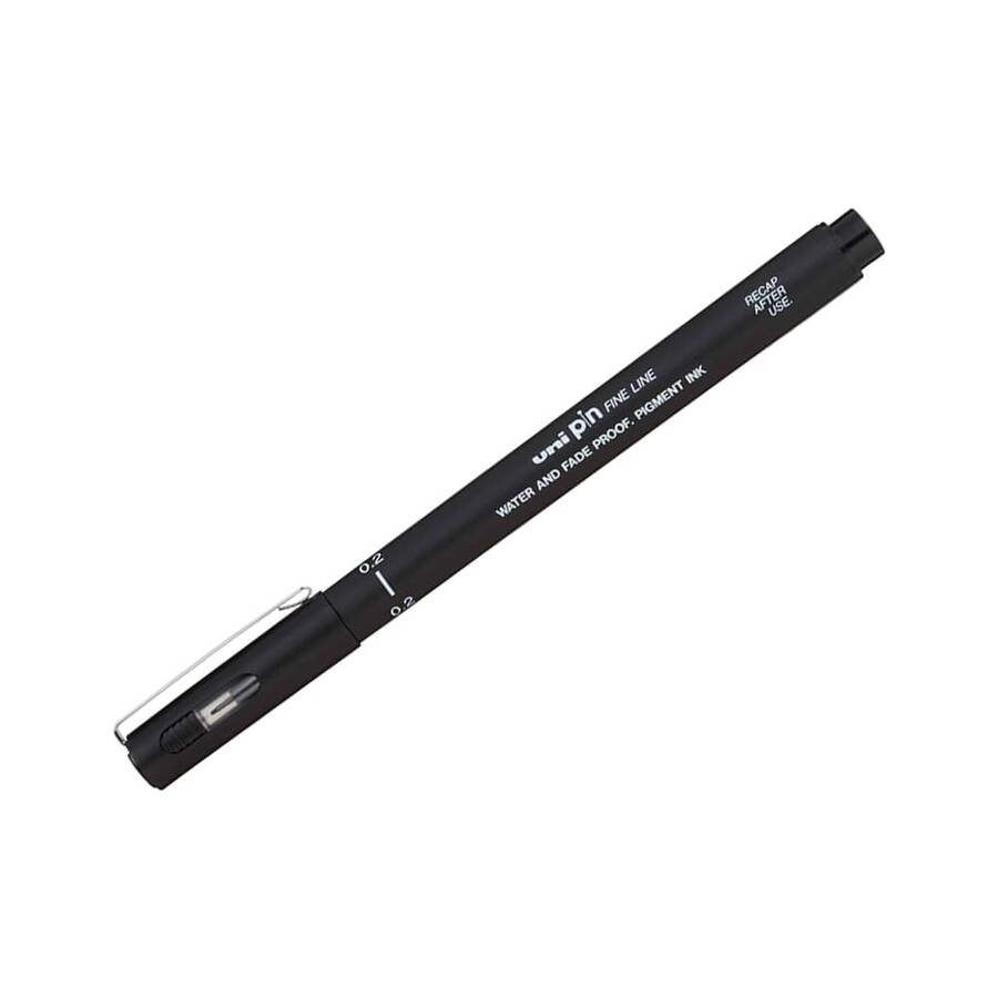 Uni-Ball İğne Uçlu Kalem 0.2 mm Siyah