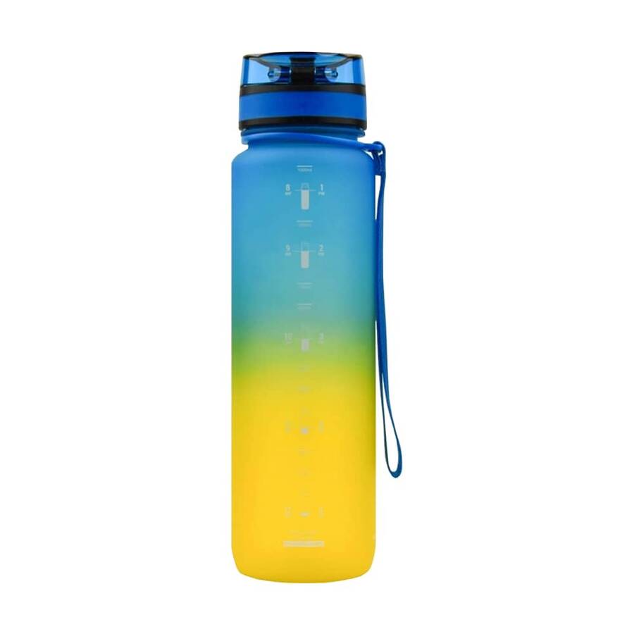 Uzspace Matara Tritan 1000 ml Mavi-Sarı