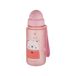 Uzspace Matara Tritan Pipetli 400 ml Pembe - Thumbnail