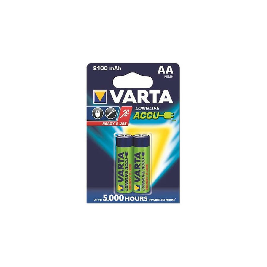 Varta Şarjlı Kalem Pil AA 2100 Mah 2'li