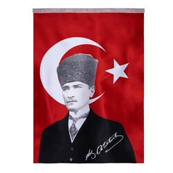 Vatan Atalı Bayrak 70X105 cm - Thumbnail