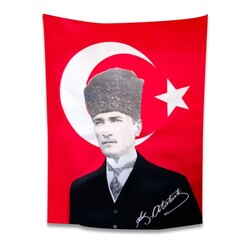 Vatan Atatürklü Bayrak 50x75 cm - Thumbnail