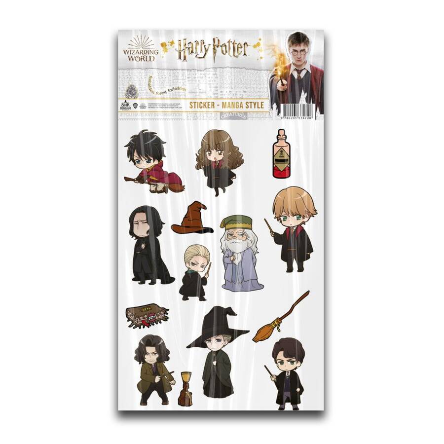 Wizarding World - Harry Potter Sticker - Karakterler Manga Style
